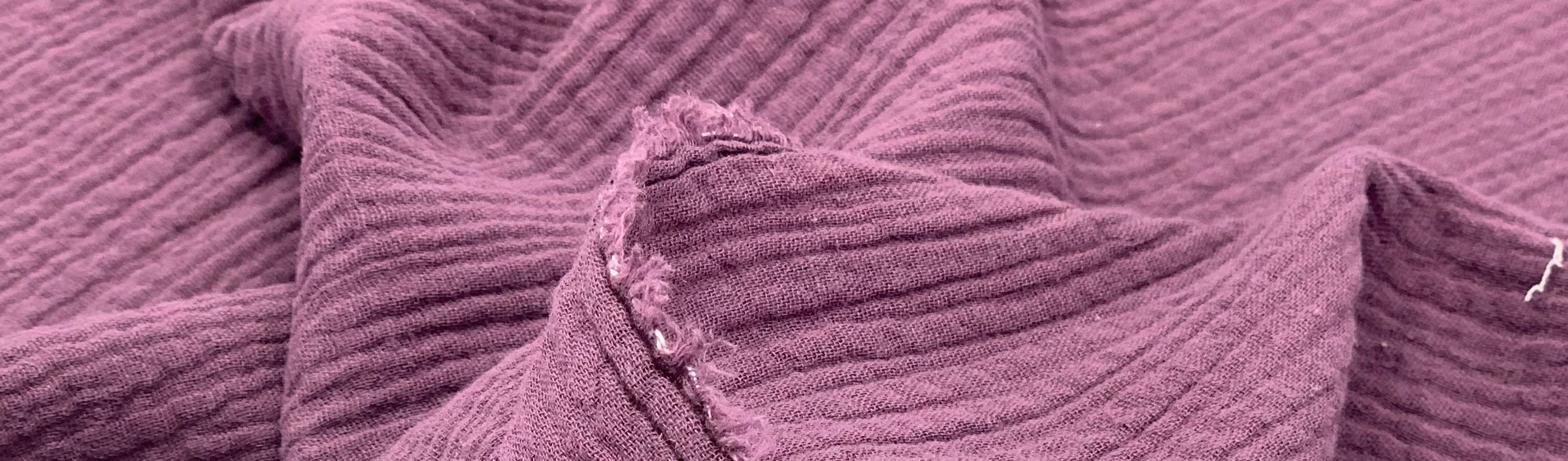 Cotton double gauze fabric, lightweight and soft, textured breathable cotton - Fabric Collection