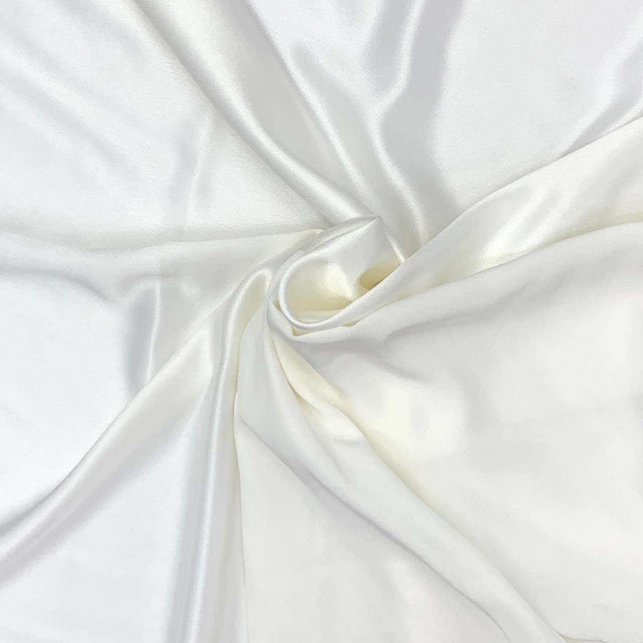 Natural white bridal satin, heavy duchess satin for modern wedding gowns - Fabric Collection