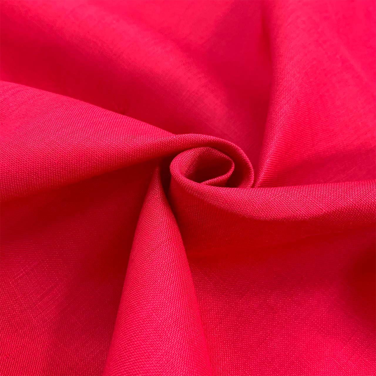 Red linen fabric, medium weight pure linen fabric for sewing Sadie slip dress pattern - Fabric Collection