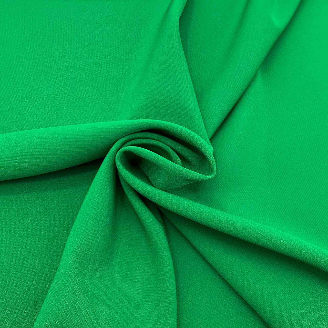 Italian stretch crepe fabric, premium green crepe microfibre for luxury dressmaking - Fabric Collection