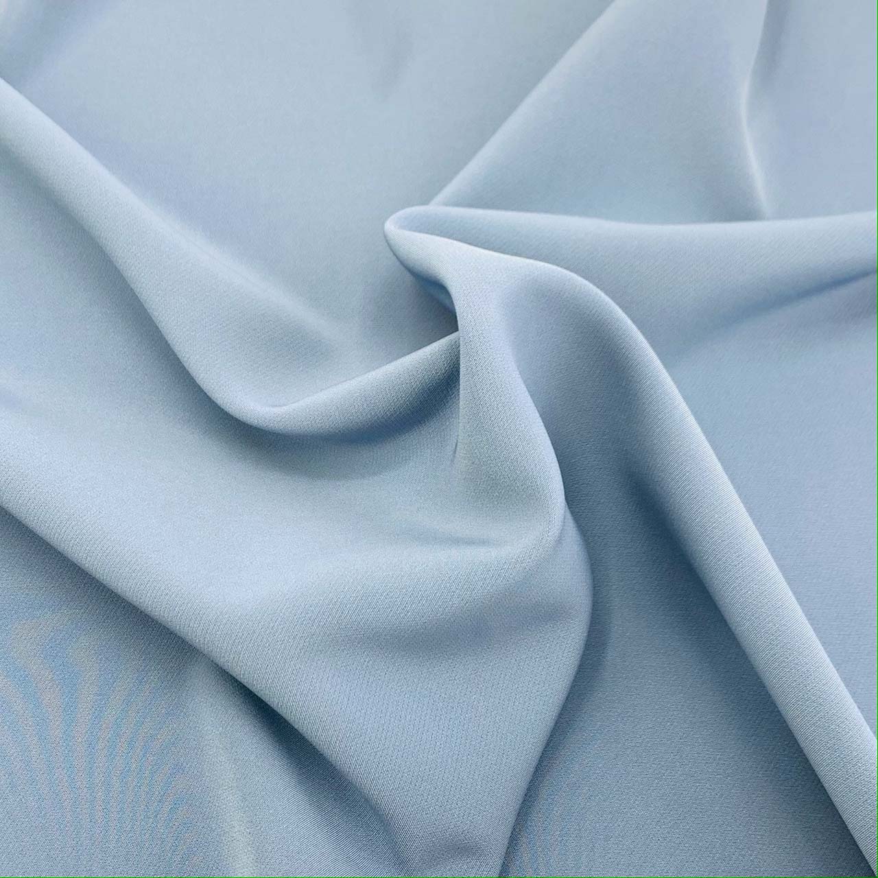 Italian crepe fabric, premium blue crepe microfibre for luxury dressmaking - Fabric Collection