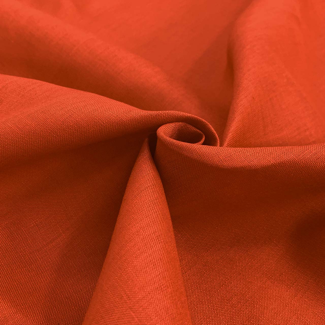 Paprika designer linen fabric, medium and heavy weight pure linen for sewing Alessi bias dress pattern - Fabric Collection
