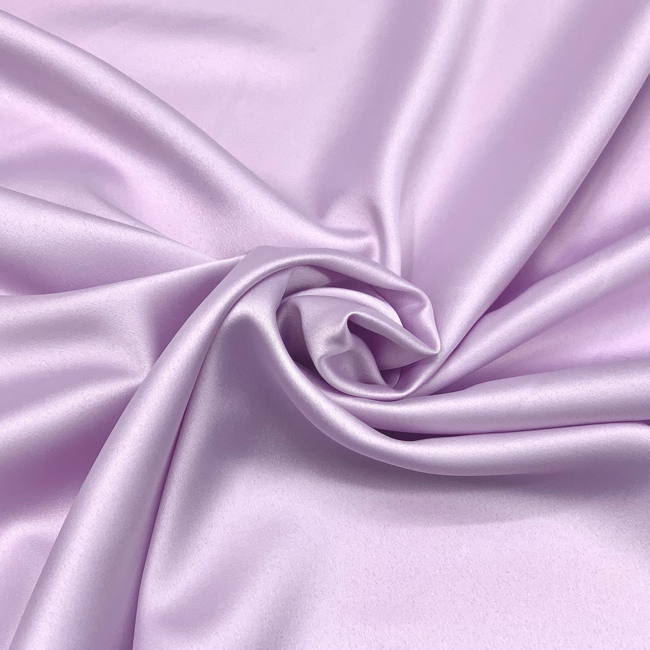 Matte satin fabric with stretch, Lilac stretch satin, lightweight and soft - Fabric Collection