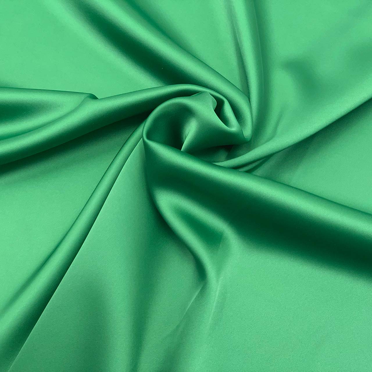 Matte satin fabric, emerald satin duchess with stretch for sewing formal dresses - Fabric Collection