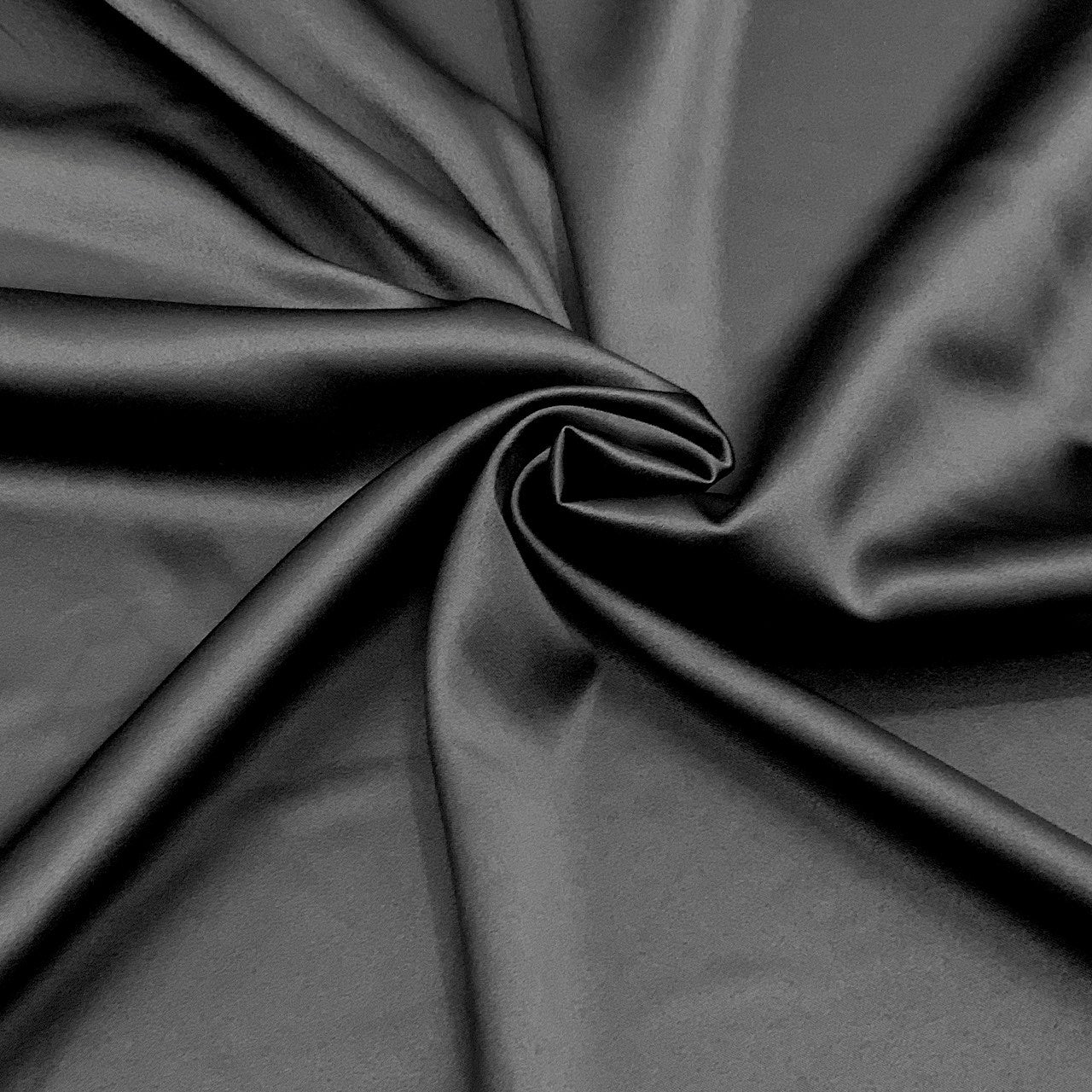 Black Satin Fabric by the Yard