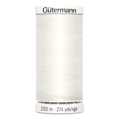 gutermann thread 111 silk white sewing thread 250 metres