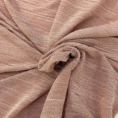 blush pleated plisse metallic fabric - Fabric Collection