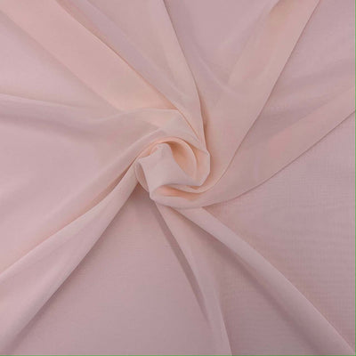 polyester chiffon ice pink fabric