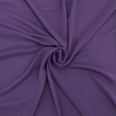 polyester chiffon royal purple fabric