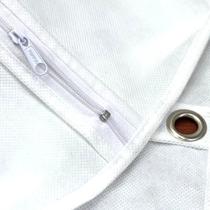 wedding dress garment bag white front zipper - Fabric Collection