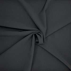 Italian crepe fabric, premium black stretch crepe microfibre for luxury dressmaking - Fabric Collection
