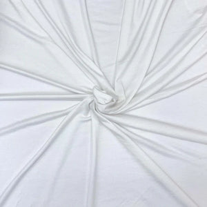 White heavy bamboo jersey knit fabric, soft, breathable and eco-friendly - Fabric Collection