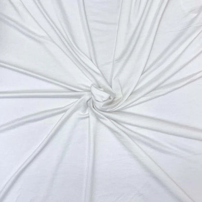 White heavy bamboo jersey knit fabric, soft, breathable and eco-friendly - Fabric Collection