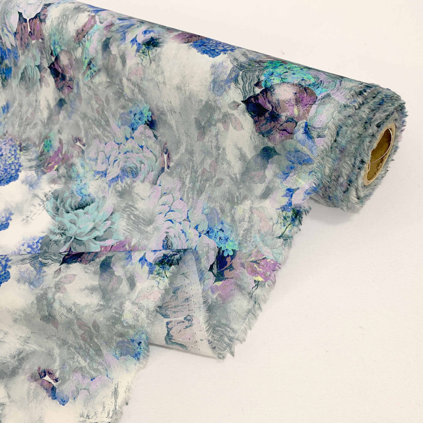 Villeta Printed Linen | Dusty Blue