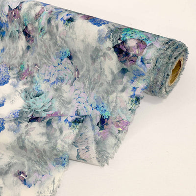 Villeta Printed Linen | Dusty Blue