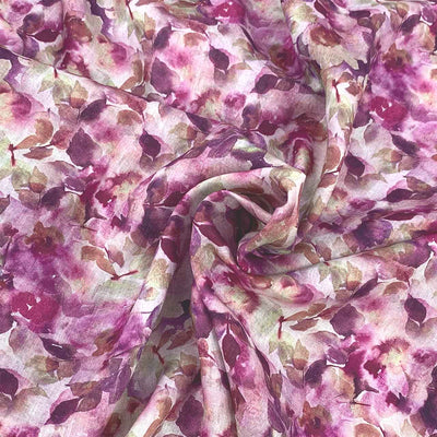 Vinaccia Botanica Printed Linen - Wine