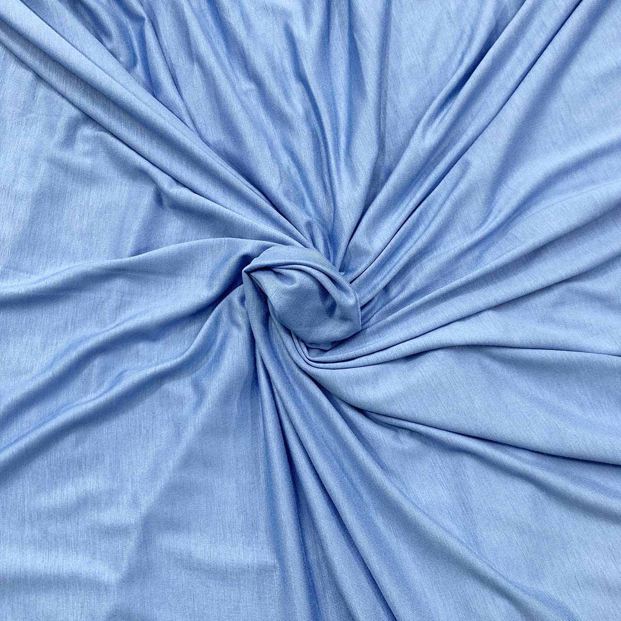 Blue bamboo jersey knit fabric, soft, breathable and eco-friendly - Fabric Collection