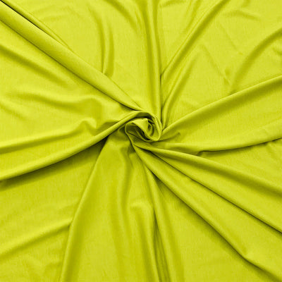 Chartreuse bamboo jersey knit fabric, soft, breathable and eco-friendly - Fabric Collection