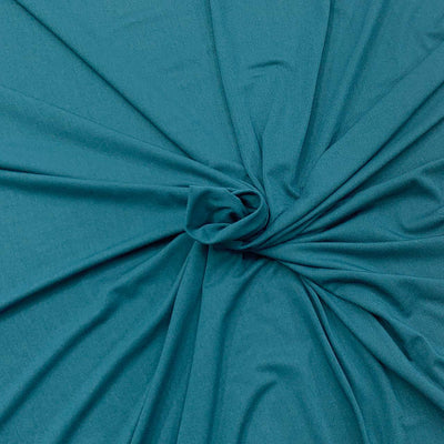 Petrol bamboo jersey knit fabric, soft, breathable and eco-friendly - Fabric Collection