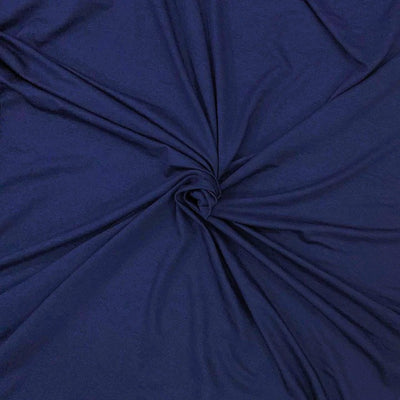 Midnight bamboo jersey fabric with smooth finish and soft drape, ideal for breathable, lightweight garments - Fabric Collection