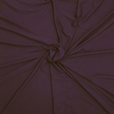 Plum bamboo jersey fabric with smooth finish and soft drape, ideal for breathable, lightweight garments - Fabric Collection