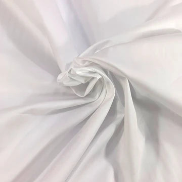 White Cotton sateen fabric - Fabric Collection