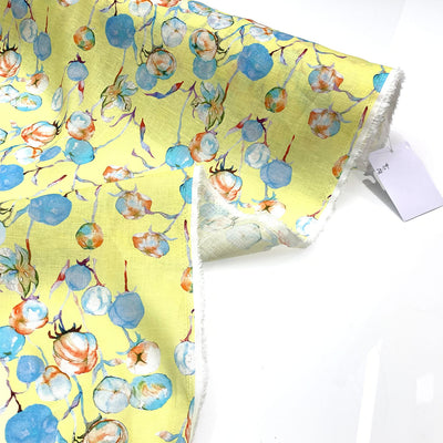 Ophelia Printed Linen | Lemon