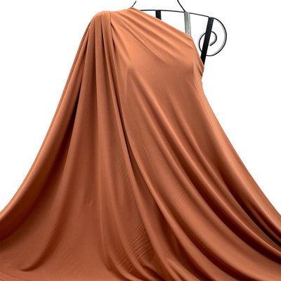 draped heavy weight bamboo jersey amber colour 