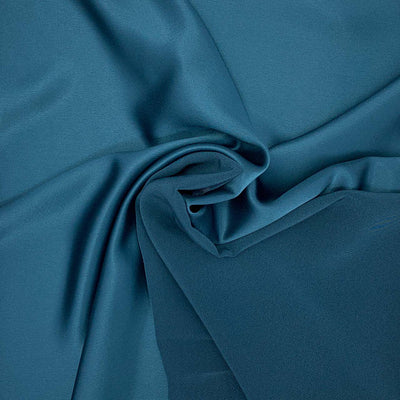 petrol crepe fabric italian fabric collection crepe satin - Fabric Collection