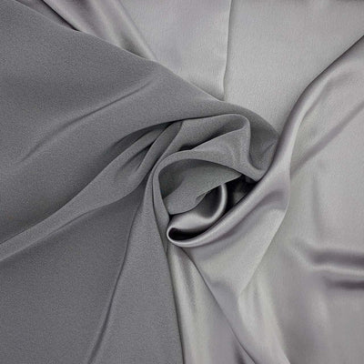 silver crepe fabric italian fabric collection crepe satin - Fabric Collection