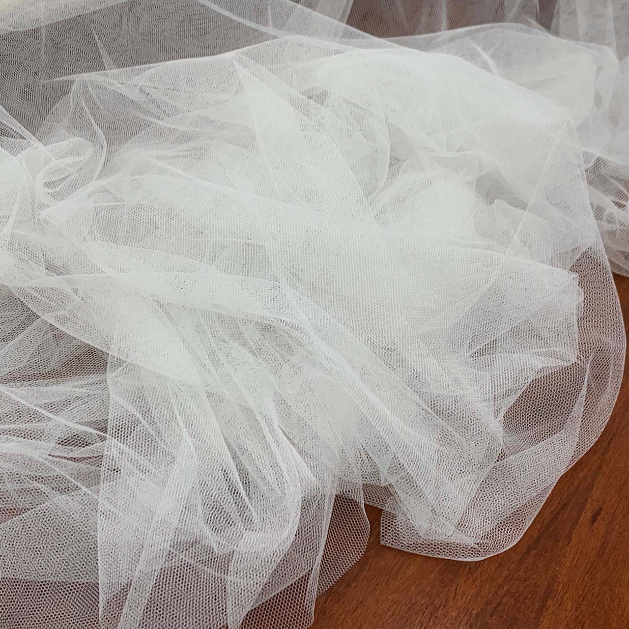 Bridal Tulle Fabric For Silk-Like Drape Veil