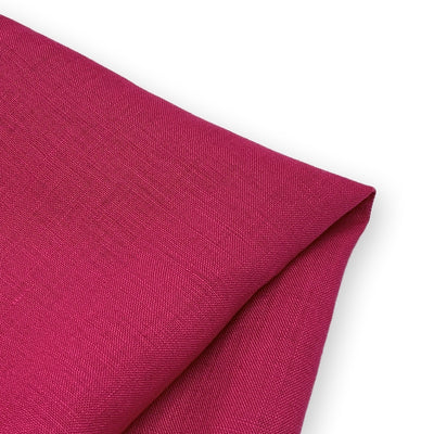 Fuchsia Pink Como linen fabric, medium-weight natural textile woven from European flax yarn – Fabric Collection