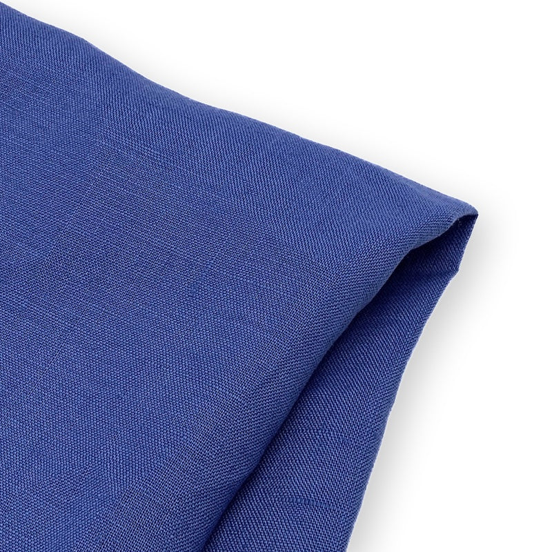 linen french blue natural fibre fabric collection