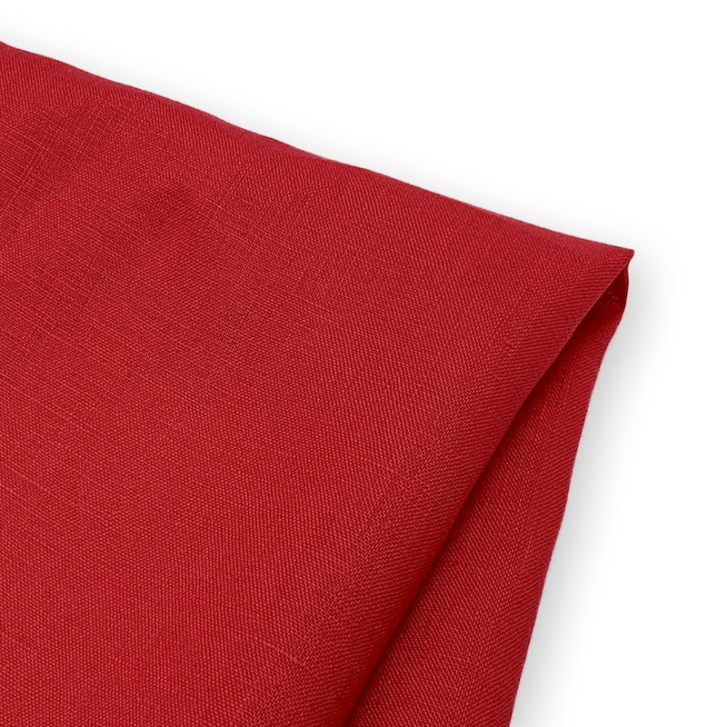 linen red natural fibre fabric collection