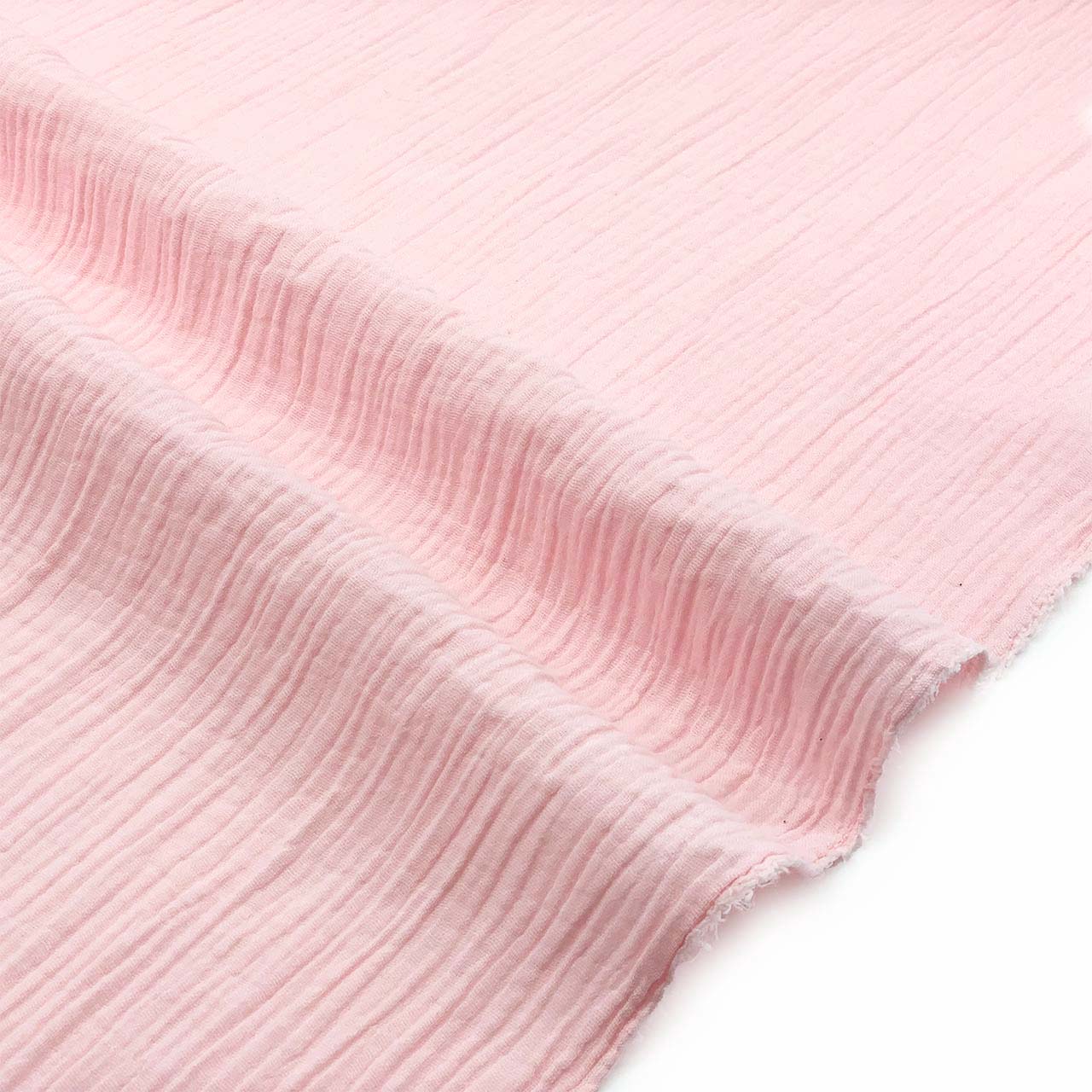 Pink cotton double gauze premium fabric, soft, breathable and lightweight - Fabric Collection