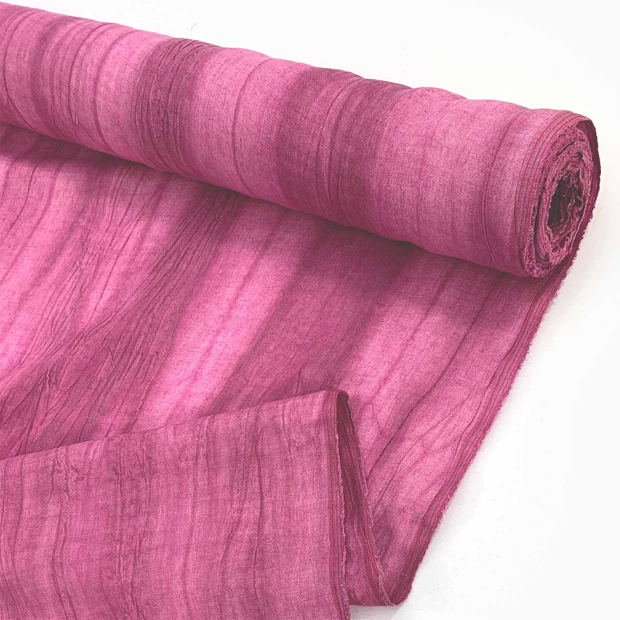 pink crinkle linen pink texture linen - Fabric Collection