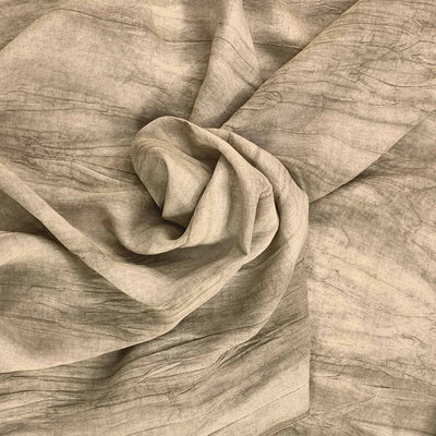 Crinkle Texture Linen | Wheat