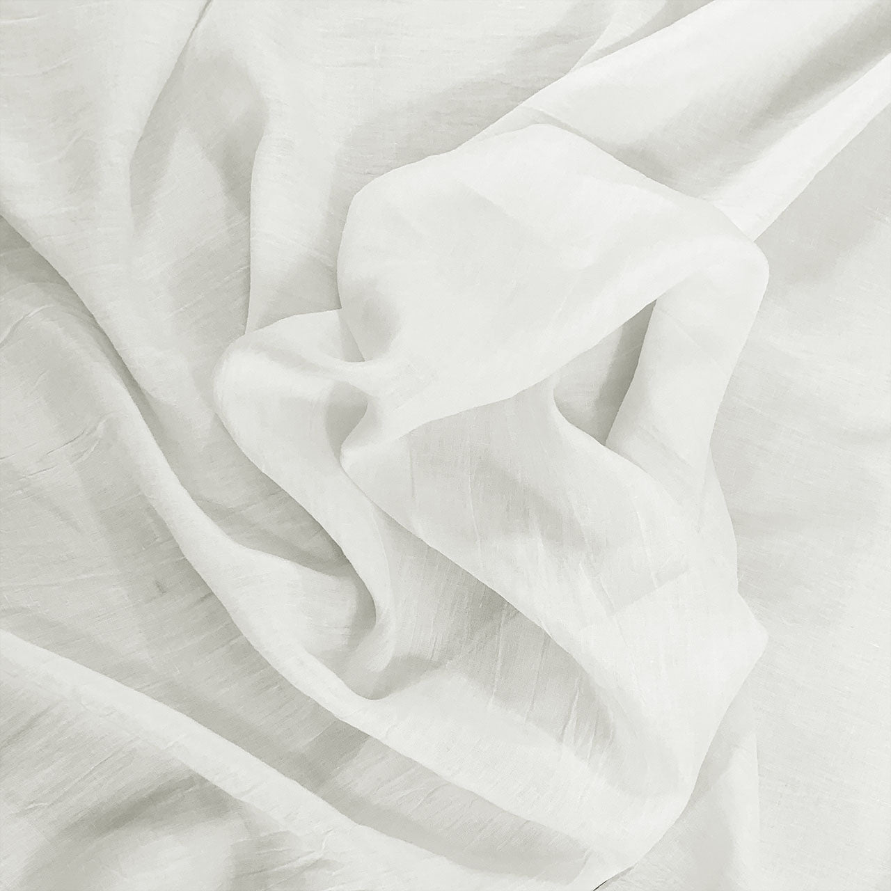 white crinkle linen white texture linen - Fabric Collection