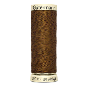 Gutermann Sew-All thread, 100 metres sewing spool, bronze brown, colour 19, article 788988