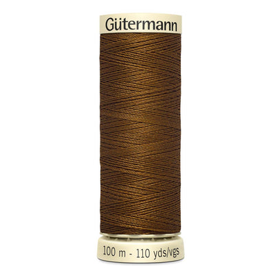 Gutermann Sew-All thread, 100 metres sewing spool, bronze brown, colour 19, article 788988