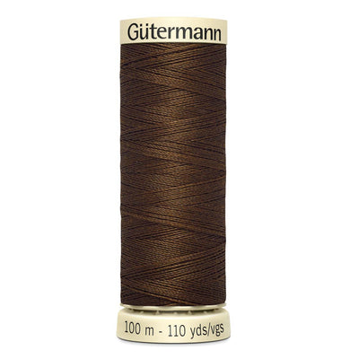 Gutermann Sew-All thread, 100 metres sewing spool, brown, colour 280, article 788988