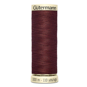 Gutermann-Sew-All thread, 100 metres sewing spool, claret red, colour 174, article 788988