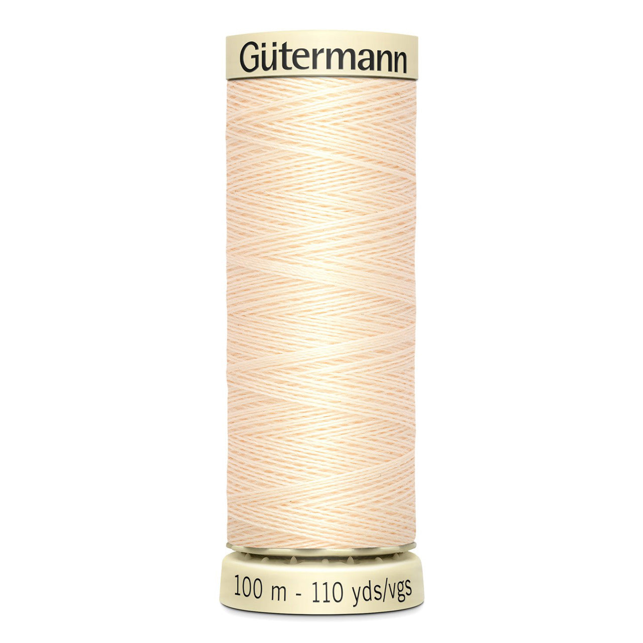 Gutermann Sew-All thread, 100 metres sewing spool, cream, colour 414, article 788988