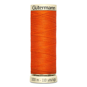 Gutermann Sew-All thread, 100 metres sewing spool, deep orange, colour 351, article 788988