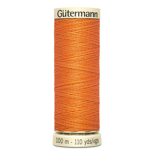 Gutermann Sew-All thread, 100 metres sewing spool, dusky orange, colour 285, article 788988