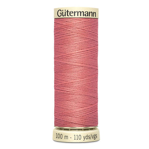Gutermann Sew-All thread, 100 metres sewing spool, dusky salmon, colour 80, article 788988