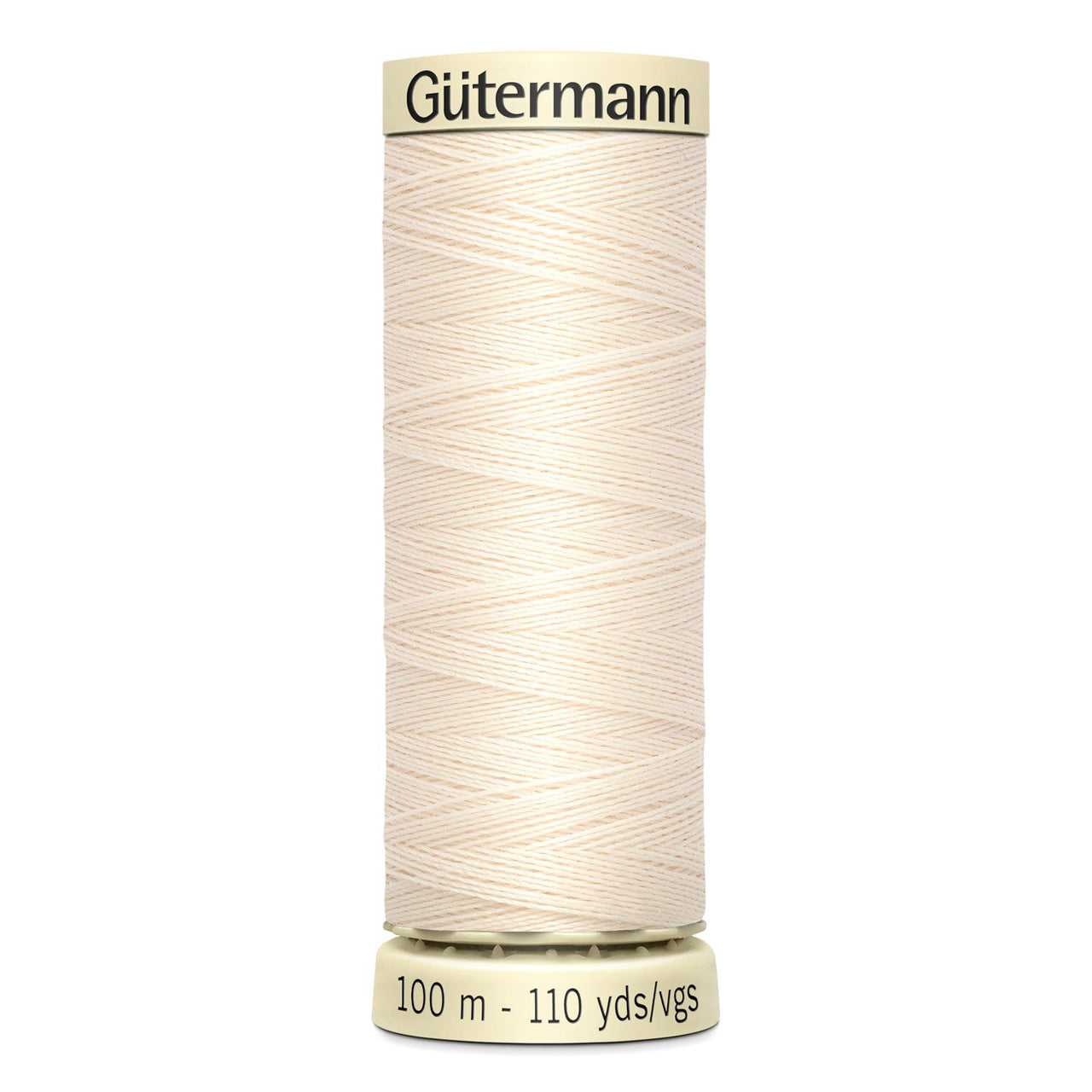 Gutermann Sew-All thread, 100 metres sewing spool, ecru, colour 802, article 788988
