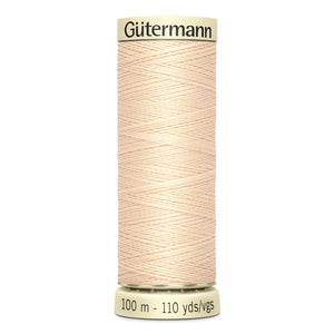 Gutermann Sew-All thread, 100 metres sewing spool, flesh, colour 5, article 788988