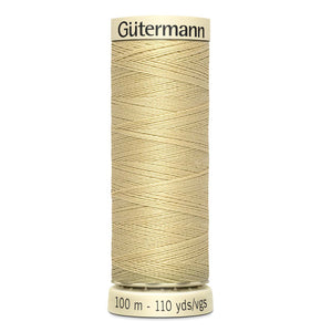 Gutermann Sew-All thread, 100mtrs sewing spool, golden sand, colour 249, article 788988