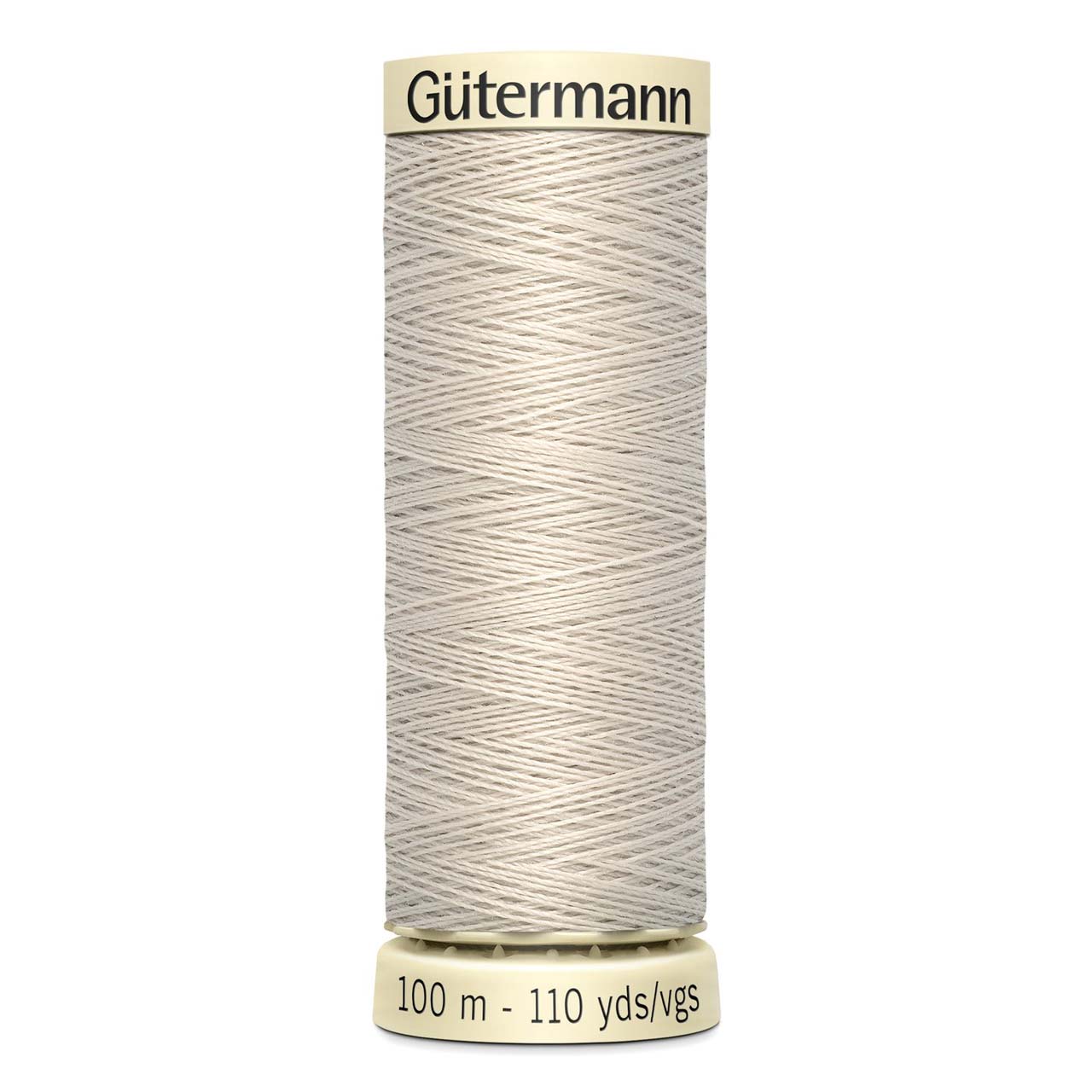 Gutermann Sew-All thread, 100 metres sewing spool, light beige grey, colour 299, article 788988